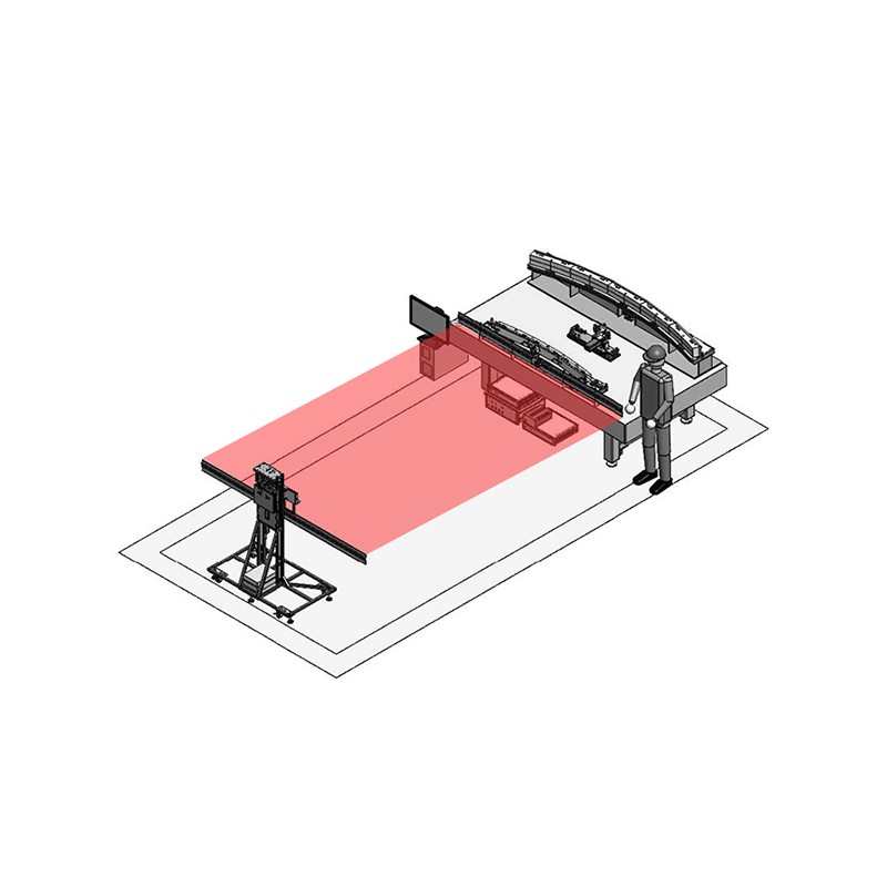 Long distance 3D contour measurement