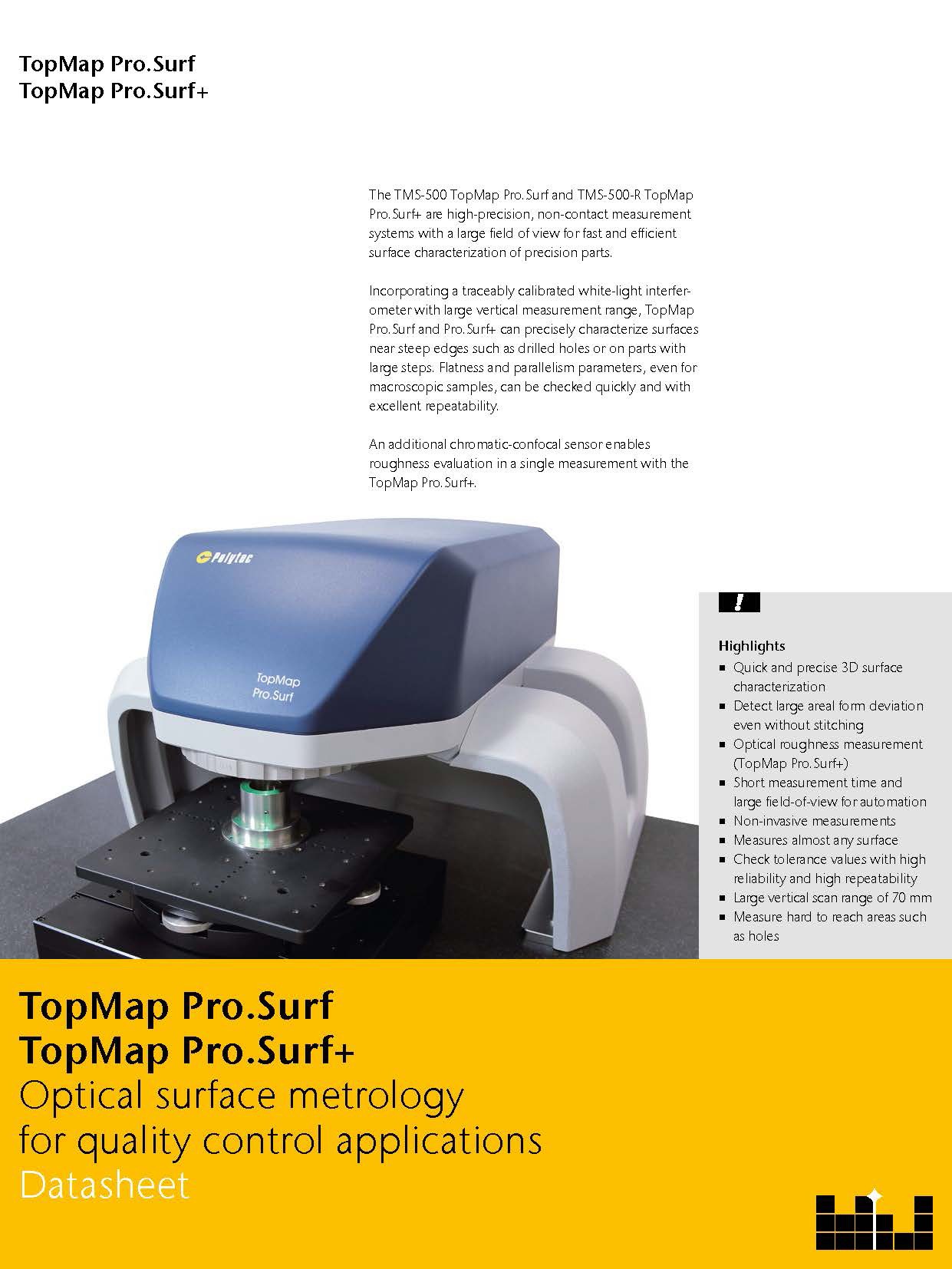 High Precision Flatness Measurement System